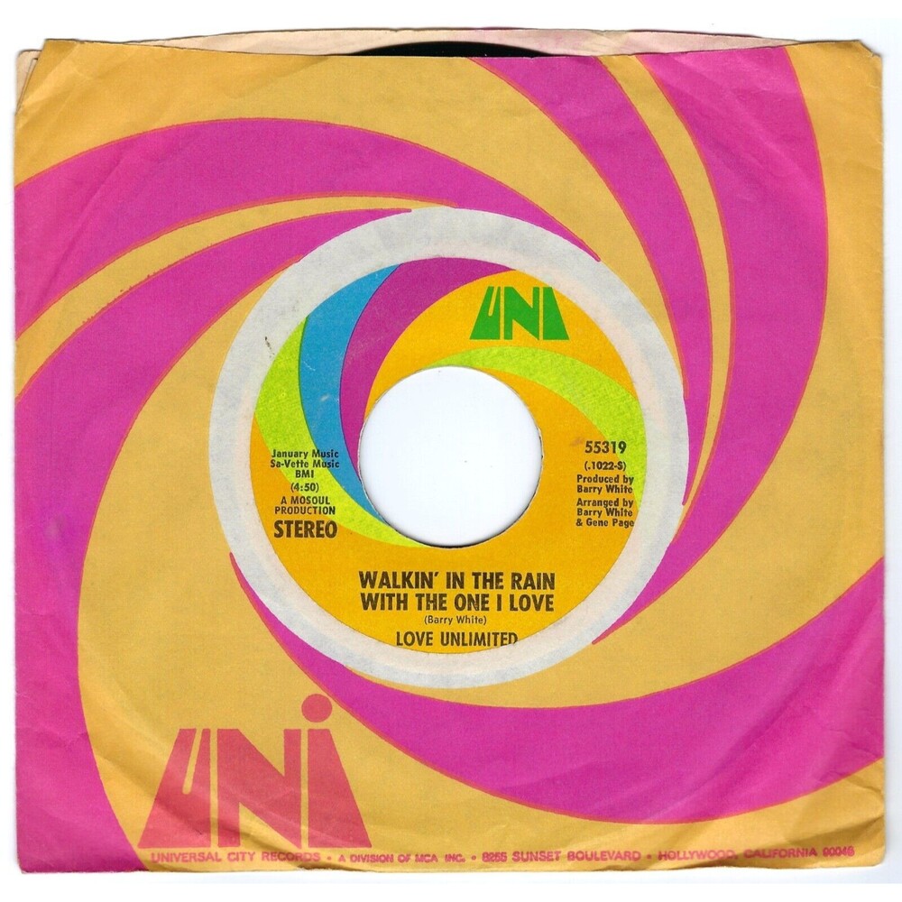 Love Unlimited 45 RPM - Walkin' In The Rain With The One I Love / I Should Have